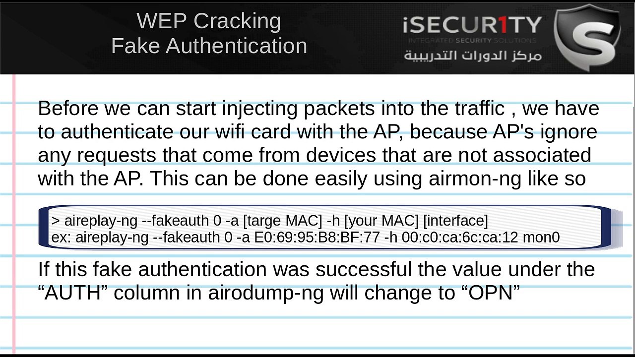 11. WEP Cracking - Fake Authentication