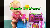 Baby Alive Doll and Pinypon - Feeding the Hungry Baby Doll