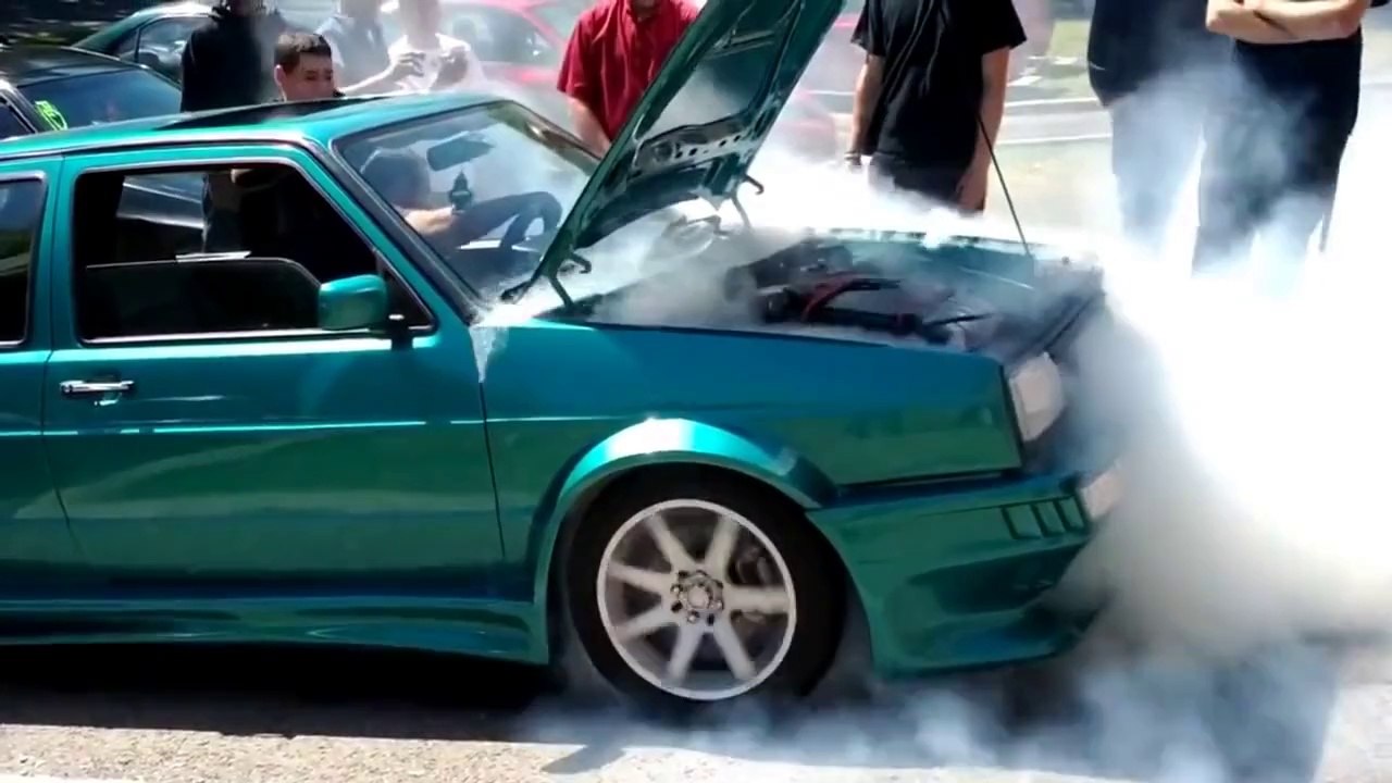 GOLF 2 VR6 TURBO  BURNOUT
