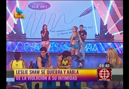 Leslie Shaw se quebró en Esto es guerra por sus fotos íntimas