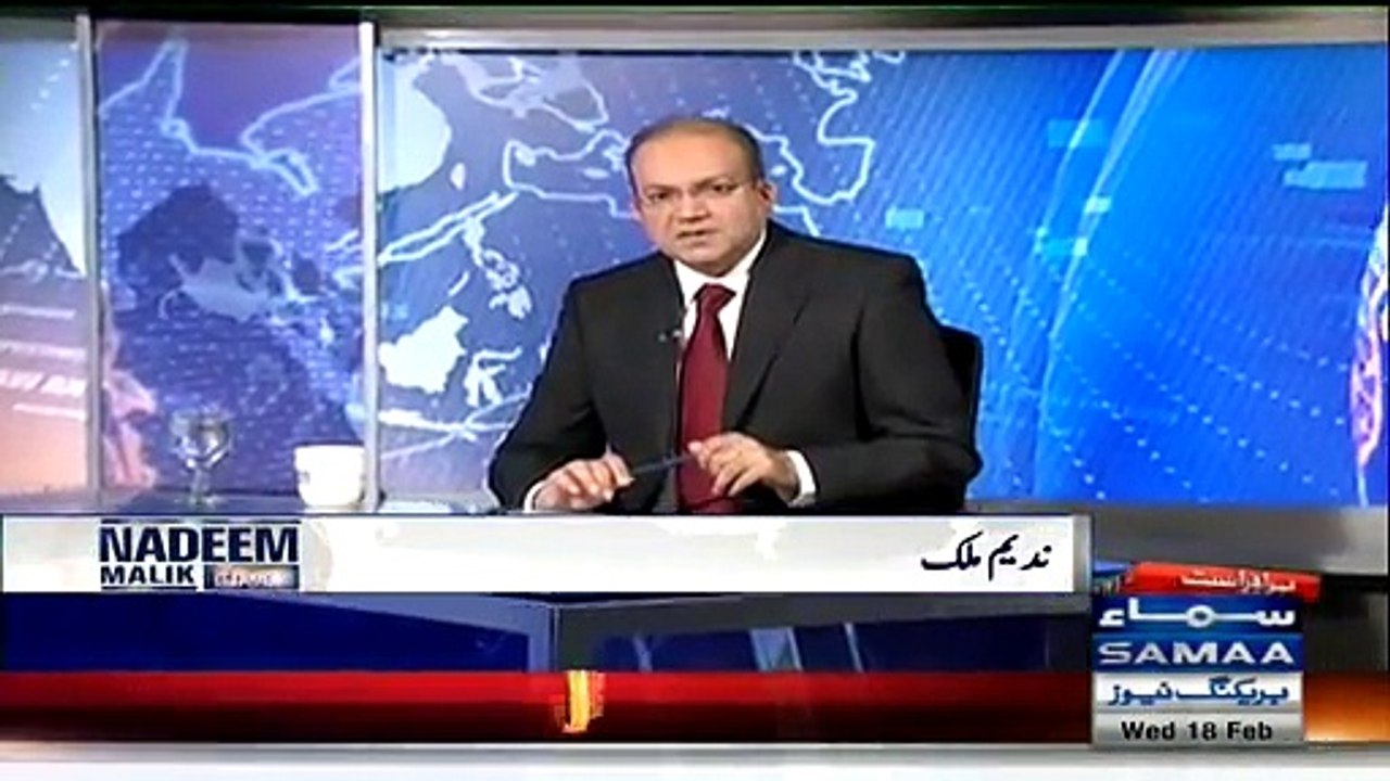 Nadeem Malik Live ~ 18th February 2015 - Pakistani Talk Shows - Live Pak news
