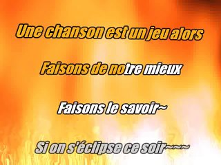 KARAOKE MATHIEU CHEDID et SEAN LENNON - L'eclipse