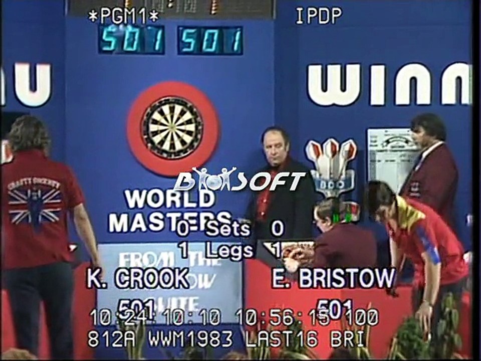 Kenneth Crook vs Eric Bristow (1983 Winmau World Masters Darts - Last 16)
