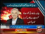 Asif blasts India for blowing up Pakistani boat