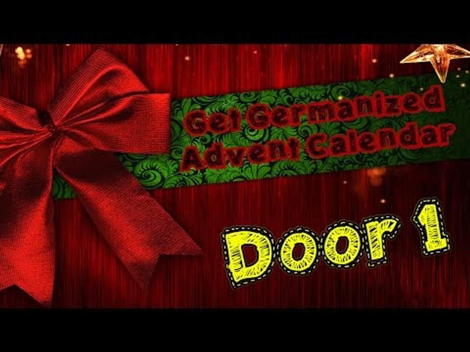 Door #1 | Get Germanized Advent Calendar - 24 Days Of Free German Chocolate