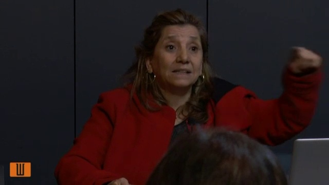 Projecció de 'L'endemà' a l'Espai VilaWeb, amb Isona Passola