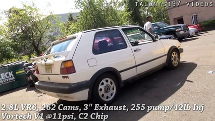 GOLF 2 VR6  2.8L Vortech Blown Dyno