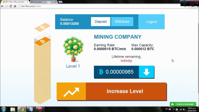 Bitcoins free 2015!! 8 levels! BTC FLOW