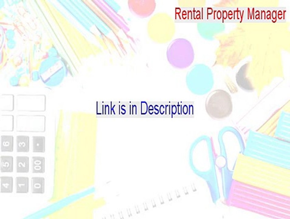 Rental Property Manager Keygen - Instant Download 2015