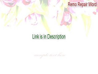 Remo Repair Word Download Free (Download Here)