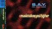 S.A.Y. feat. PETE D. MOORE - Music takes you higher (club mix)