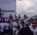 Así se vio la concentración en respaldo a Leopoldo López en Chacaito #18F