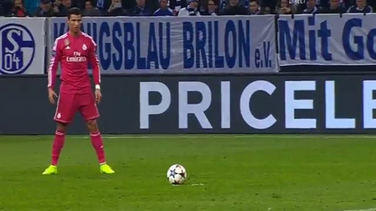 Cristiano Ronaldo Great Free Kick - Schalke vs Real Madrid ( Champions League ) 2015 HD