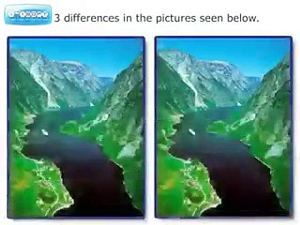 3 Differences  in the pictures seen below