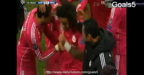 Marcelo Goal Schalke 0 - 2 Real Madrid Champions League 18-2-2015
