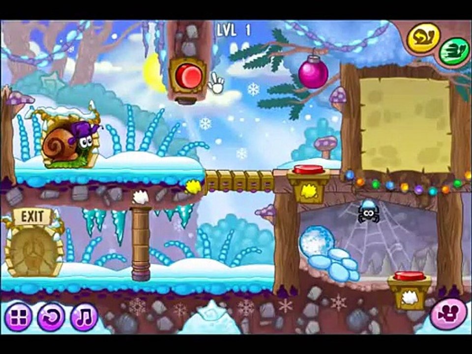 Snail Bob 6 Winter Story Walkthrough Level 1