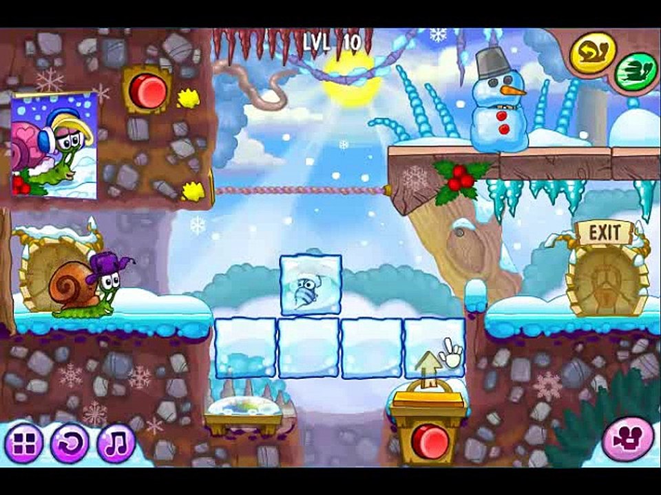 Snail Bob 6 Winter Story Walkthrough Level 10