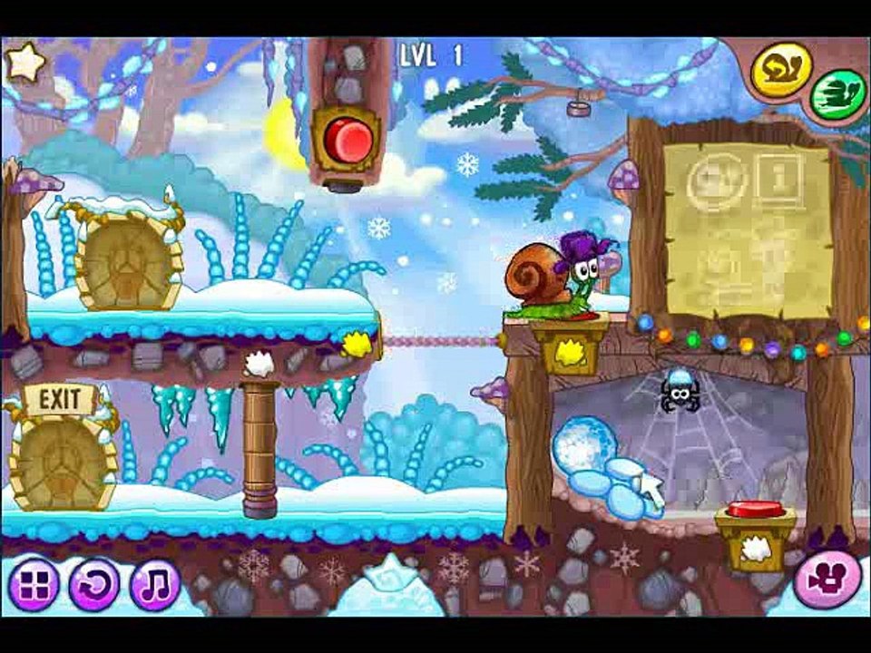Snail Bob 6 Winter Story Walkthrough Level 1 to 5