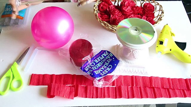 DIY Paper Rose Topiary Topario de Rosas de Papel (Low)