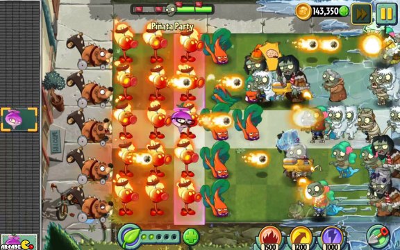 Plants vs Zombies 2 Frostbite Cave Sneak Peek Pinata Part Fire Peashooter 2 19!