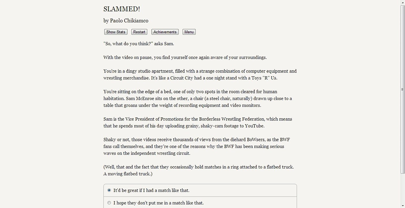 PC - Slammed! - Chapter One - The Backyard Basher
