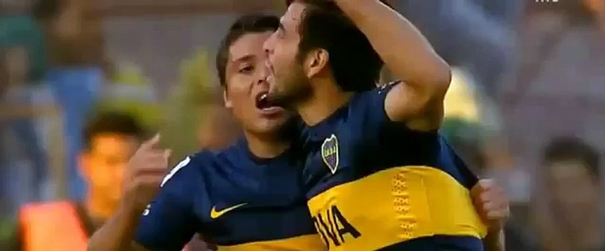Gol de Sebastián Palacios - Palestino vs Boca Juniors 0-2 Copa Libertadores 18-02-2015‬