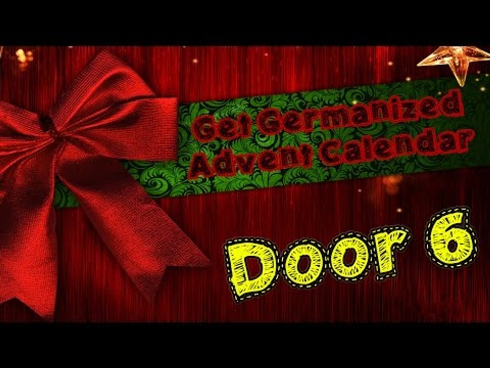 Door #6 | Get Germanized Advent Calendar - 24 Days Of Free German Chocolate