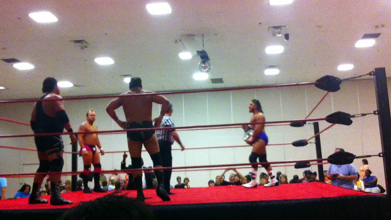 "The Texas Lion" Houston Carson vs. Apoc vs. "Battle Born" John Saxon vs. Frankie Thomas - NWA Bayou Independent Wrestling