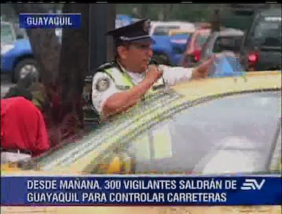Desde el jueves 300 vigilantes saldrán de Guayaquil