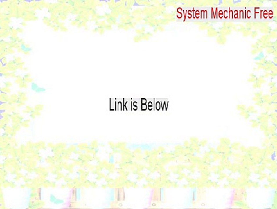 System Mechanic Free Free Download [system mechanic free activation key]