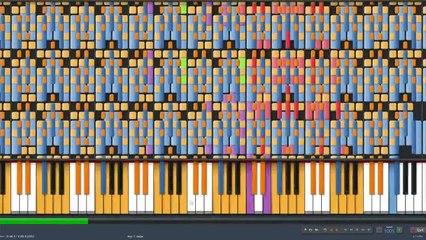 [Black MIDI] Synthesia - Darude - Sandstorm - 1.6 Million Notes ~ by BedrockSolid