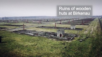 206# Le site d'Auschwitz-Birkenau en Pologne survolé par un drone