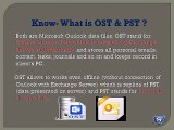 Outlook OST to PST Conversion