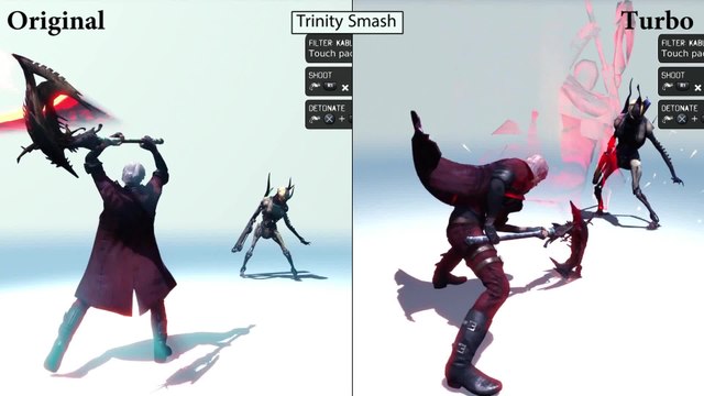DmC Devil May Cry Definitive Edition - Turbo Mode Comparison Gameplay | 2015 Xbox One 60 FPS Game