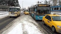 Kar Yağışı - Vatandaşlar Toplu Taşıma Araçlarını Kullandı