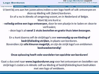 Logo op kleding borduren in Almelo