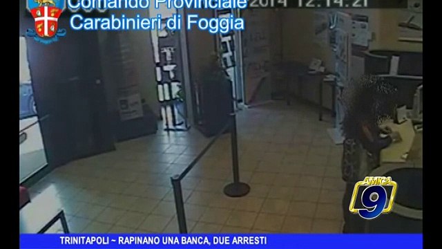 Trinitapoli | Rapinano una banca, due arresti