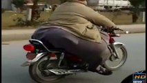 World's Slimmest Guy Riding Bike in Pakistan 2015