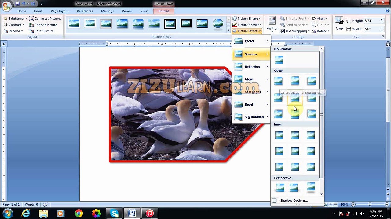 Picture Insert and Formatting in Microsoft Word in URDU- [Free]