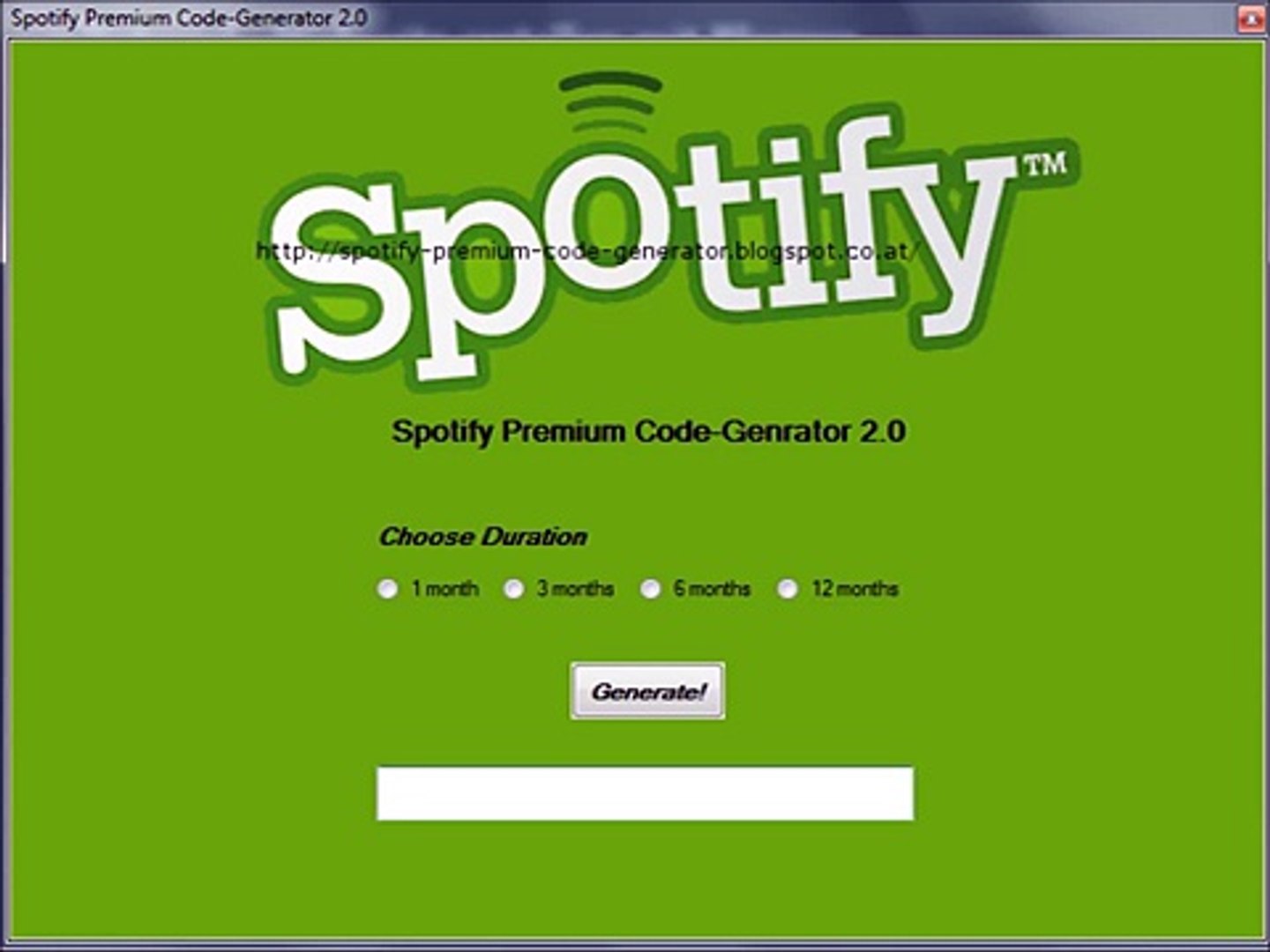 ⁣Spotify Premium Code-Generator 2.0 Download