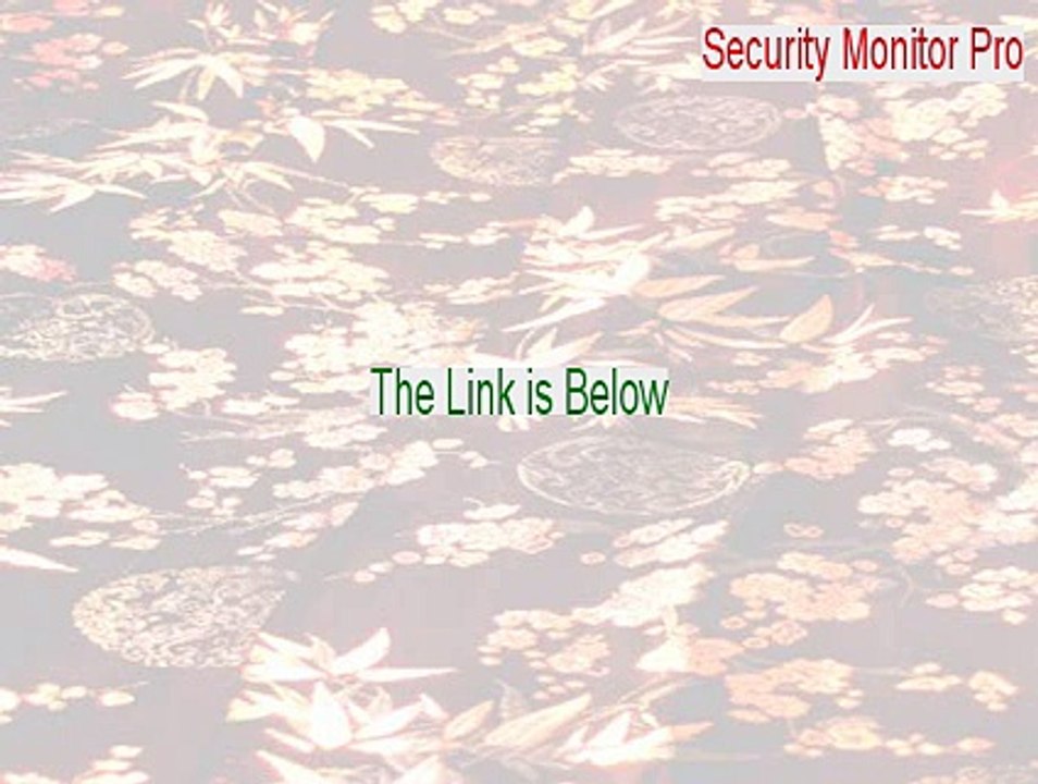 Security Monitor Pro Key Gen - Instant Download
