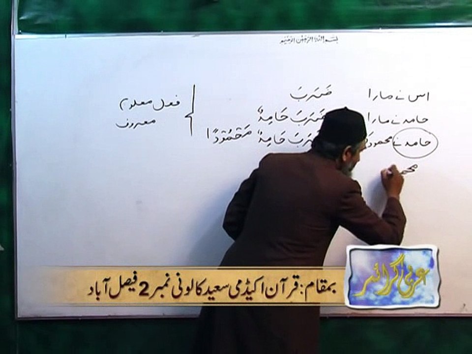 Arabic Grammar - Basic Level - Lecture35 _ Khaddam-ul-Quran