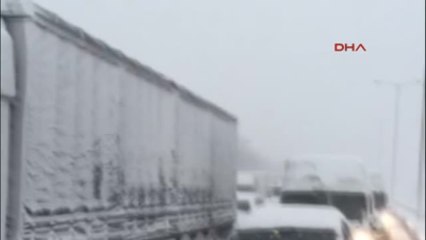 Tem'de Mahsur Kalan Sürücü O Anları Kaydetti