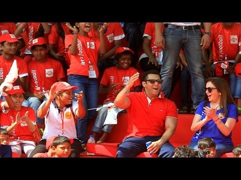 Launching Of Grassroot Football Moment With Salman Khan & Neeta Ambani