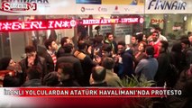 İranlı yolculardan havalimanında protesto