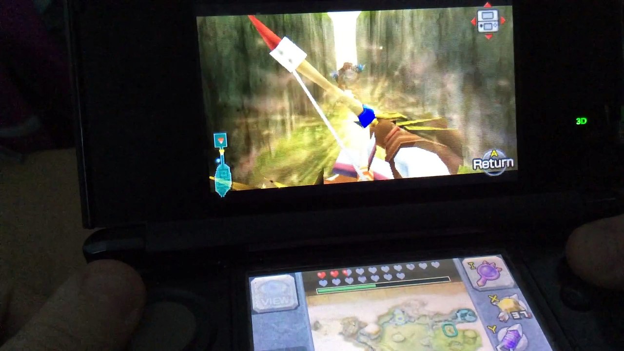 The Legend Of Zelda Ocarina Of Time 3D How to kill the Forest Gient in the Lost Woods bye the Forest