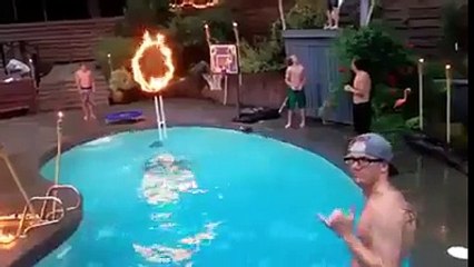 Watch the Ultimate Pool Dunk! 🌊🔥