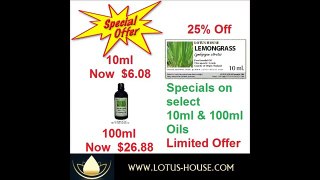 Special Offers - Select Essential Oils - SAVE NOW !