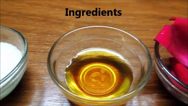 DIY Rose Lip sugar scrub for soft,Pink & kissable lips