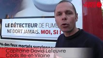 Les pompiers d'Ille-et-Vilaine font campagne pour les detecteurs de fumees